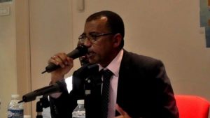عمر الدقير رئيس حزب المؤتمر السوداني والقيادي بتحالف قوي الحرية والتغيير
