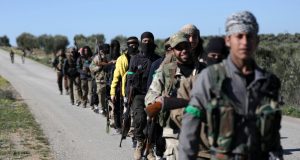 مقاتليين سوريين في ليبيا